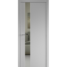 Дверь межкомнатная ALBERO Status G Серая эмаль, зеркало Грей, кромка с 2х сторон Дверь межкомнатная ALBERO Status G Серая эмаль, зеркало Грей, кромка с 2х сторон